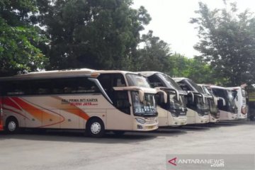 Jumlah penumpang bus malam dari Yogyakarta ke Jabodetabek kian merosot