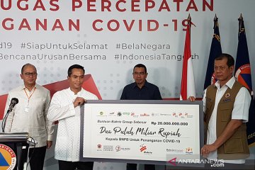 Gugus penanganan COVID-19 terima bantuan Rp20 miliar dari Bakrie Group