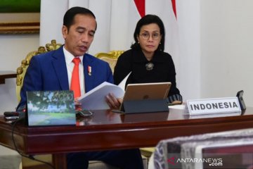 Presiden Jokowi ajak G20 "perangi" COVID-19 dan perlambatan ekonomi