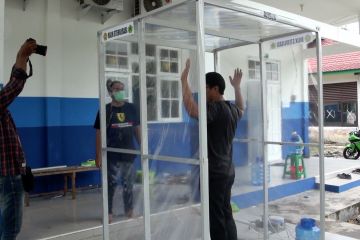 Ada bilik disinfektan otomatis buatan mahasiswa Kalimantan