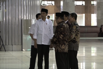 Presiden tinjau sterilisasi Masjid Istiqlal