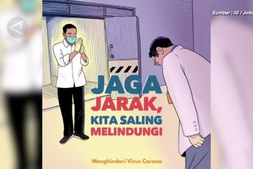 Video jaga jarak unggahan Presiden