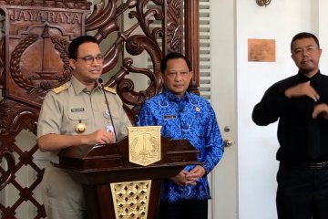 Koordinasi Pemprov DKI Jakarta bersama Kemendagri terkait penanganan COVID-19