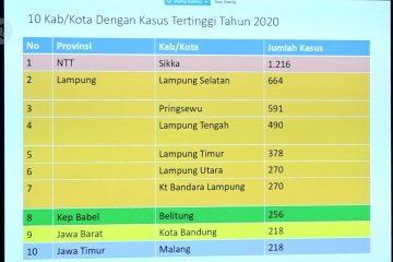 Sepanjang 2020 sudah 104 orang meninggal karena DBD