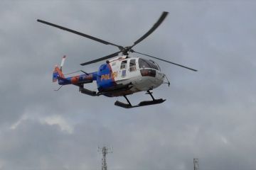 Patroli keliling pulau Gubernur beserta Kapolda Babel gunakan helicopter