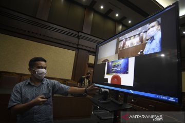 Sidang telekonferensi di pengadilan Tipikor