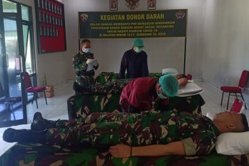 TNI sumbang 139 kantong darah, cegah kekurangan stok darah saat Corona