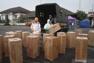 Distribusi APD dan masker di Yogyakarta