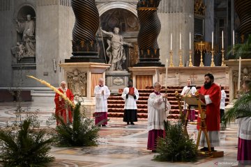 Misa Minggu Palma di Vatikan tanpa jemaat