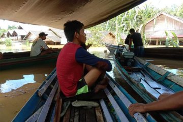 Ratusan rumah  di pedalaman Barito Utara terendam banjir