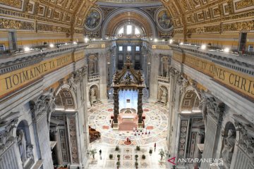 Misa Minggu Palma di Vatikan tanpa kehadiran jemaah