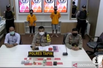 Polres Tapin sita 120 gram sabu-sabu dari tangan suami istri