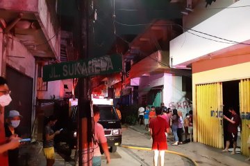 Pasar Sukarela Dalam Jakarta Utara terbakar