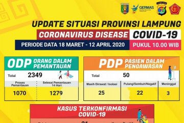 Dinkes: Jumlah pasien sembuh COVID-19 di Lampung jadi 8 orang