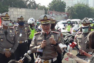 Polda Metro catat 3.474 pelanggaran di hari pertama penindakan PSBB