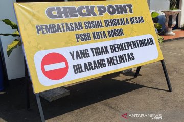 Pemkot Bogor lakukan "check point" di 11 titik pada PSBB