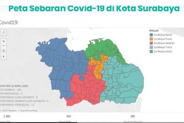 Kawasan Surabaya selatan masuk zona merah COVID-19