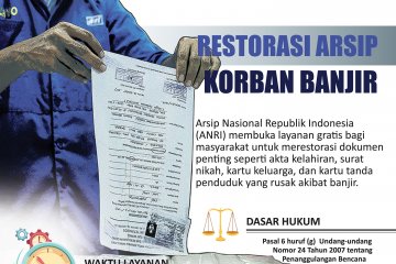 Restorasi arsip untuk korban banjir