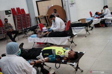 Donor darah massal Polda Kalteng