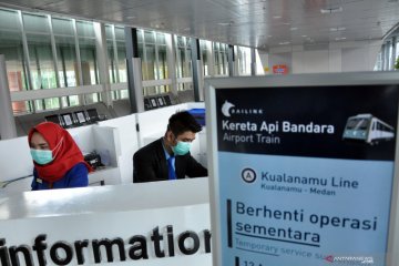 Kereta api Bandara Kualanamu berhenti operasi sementara