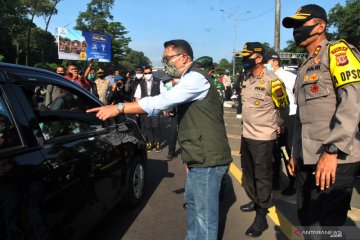 Gubernur Jabar pantau pelaksanaan PSBB di Bogor dan Depok