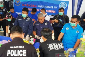 BNN Sumsel memusnahkan 35 kg sabu-sabu jaringan antarprovinsi