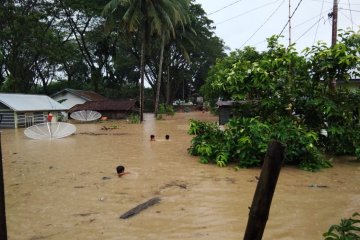Ratusan rumah terendam banjir di Ujung Gading Pasaman Barat