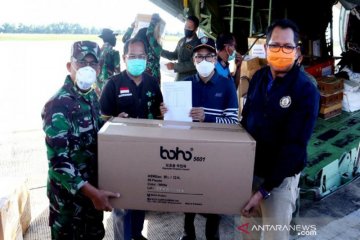 Kalteng terima 3.000 APD diangkut menggunakan pesawat TNI AU