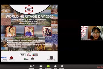 Peringatan World Heritage Day 2020 dilakukan secara online