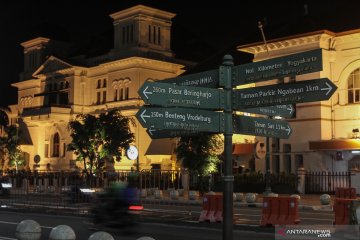 Suasana Nol Kilometer Yogyakarta saat pandemi COVID-19