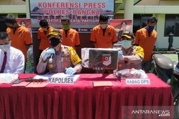 Polres Bangka tangkap 12 pelaku kejahatan, termasuk napi asimilasi