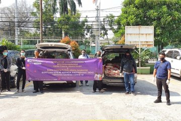 Ringankan beban warga terdampak, BPJAMSOSTEK bantu 1,4 ton beras