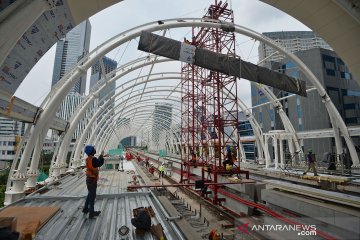 Proyek pembangunan LRT tetap berjalan