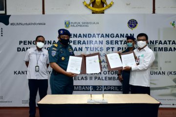 Pusri gandeng KSOP pastikan keamanan penyaluran pupuk melalui laut