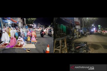 Suasana shalat tarawih sebelum dan sesudah wabah corona