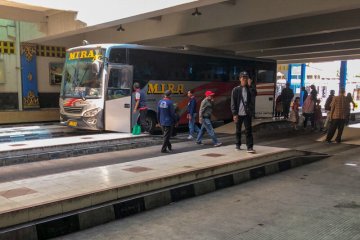 Sebanyak 63 penumpang asal Jabodetabek turun di Terminal Giwangan