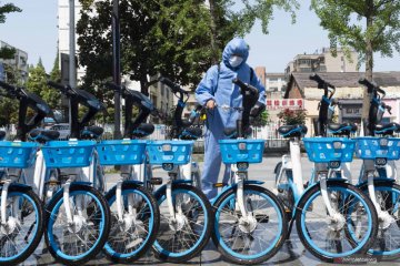 Layanan berbagi sepeda listrik di Provinsi Hubei