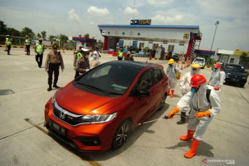 Penyekatan mudik di tol Tegal