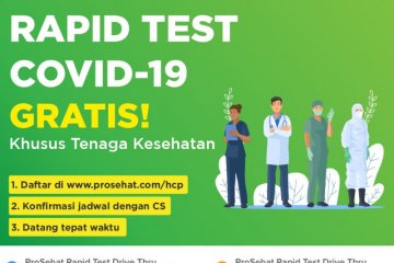 ProSehat adakan "rapid test" gratis untuk tenaga kesehatan