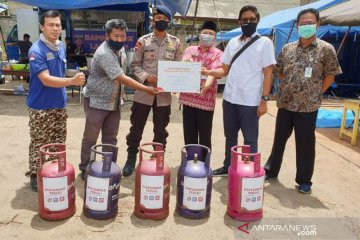 Elpiji dapur umum Gugus Tugas COVID-19 Babel dibantu Pertamina