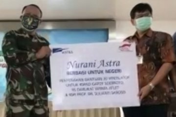 Atasi COVID, Astra serahkan bantuan 30 ventilator ke tiga rumah sakit