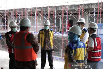 Menteri PUPR tinjau pembangunan Gedung Darurat COVID-19 di RSA UGM