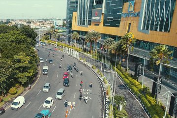 Tidak ada kepadatan kendaraan hari kedua PSBB di Surabaya