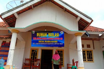 Rumah isolasi di Desa Margasari, Lampung Timur