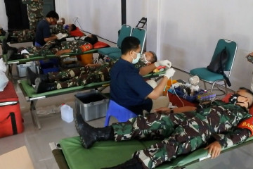 Minim stok darah, PMI sasar Markas Kodim 0506 Tangerang