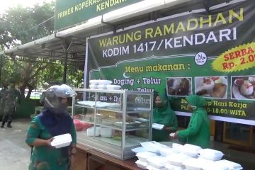 Menu makanan serba dua ribu rupiah di Kodim Kendari