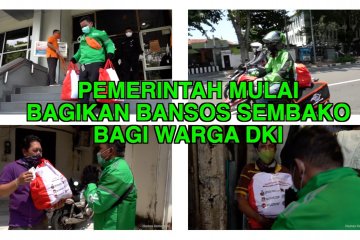 Pemerintah mulai bagikan bansos sembako bagi warga DKI