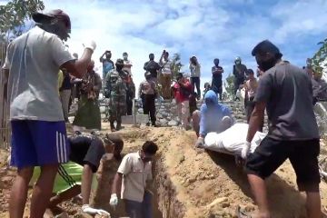 Jasad terduga teroris asal Ambon dimakamkan di Palu