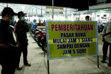 Masih buka hingga malam, 2 pasar di Sampit dibubarkan