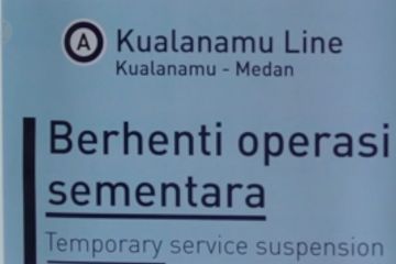 Railink setop KA Bandara Kualanamu hingga 31 Mei